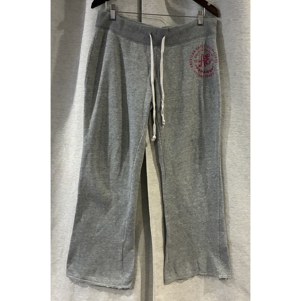 Y2K Aeropostale Logo Flared Straight Leg Sweatpants Womens Large